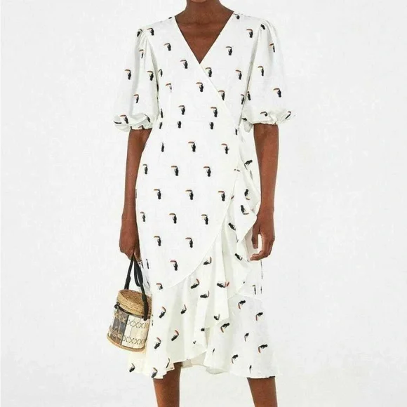 FARM Rio Dresses Farm Rio Toucan Wrap Dress Poshmark